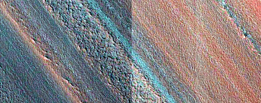 Exposure of North Polar Layered Deposits