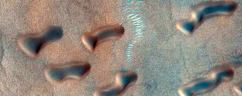 Dune Monitoring in North Mid-Latitude Crater