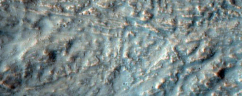 Western Half of Well-Preserved Gullied Crater