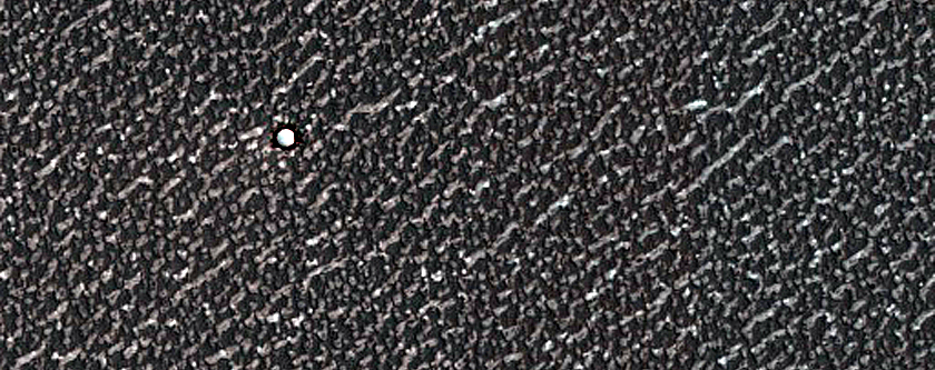 Ice-Filled North Polar Layered Deposits Crater