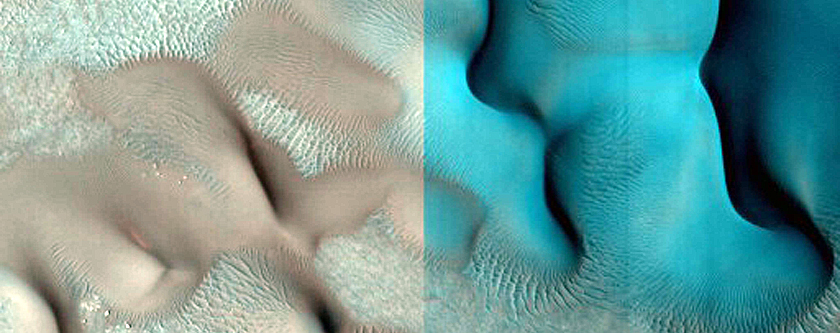 Dune Monitoring in Northern Mid-Latitude Crater