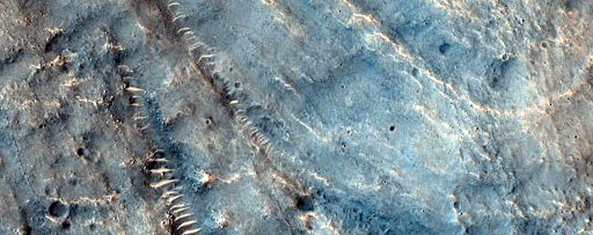 Cones and Mounds on and near Crater Ejecta in Acidalia Planitia