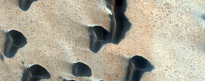 Stereo of Gypsum Dunes and Basal Unit Contact