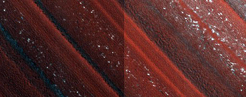 Exposure of North Polar Layered Deposits