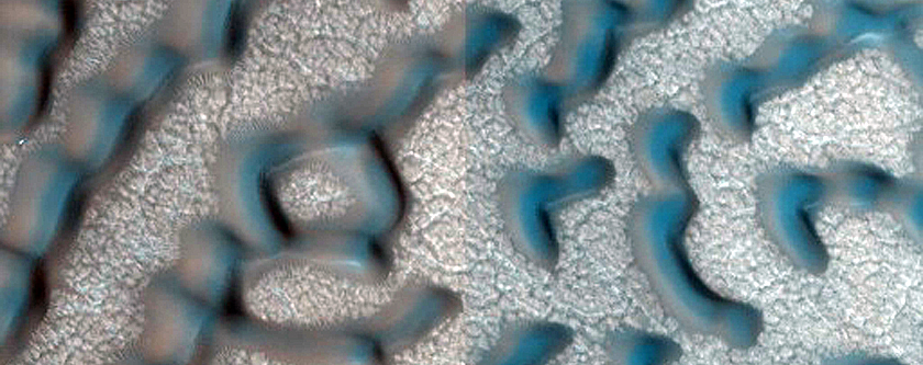 Dune Monitoring in Northern Mid-Latitude Crater