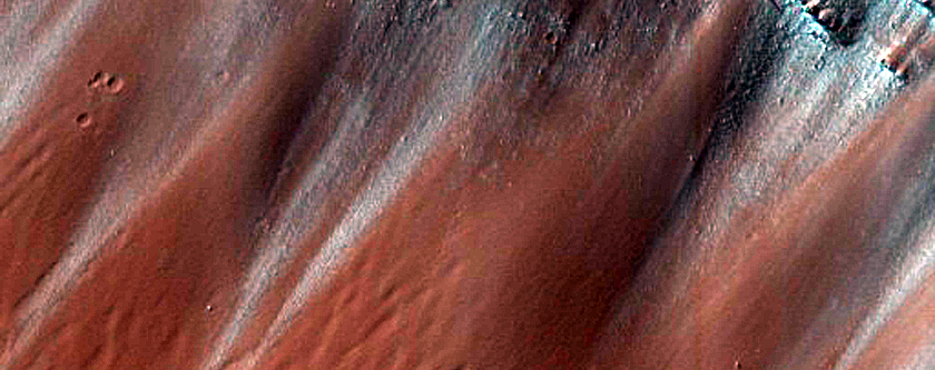 Crater Wall Slump and Rim