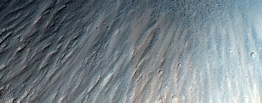 Fresh-Looking Crater with Steep Slopes