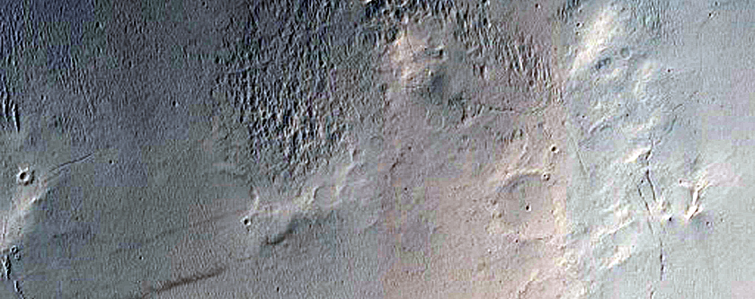Channel South of Janssen Crater