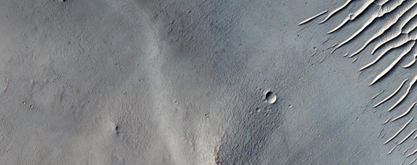 Wrinkle Ridge and Valley Network Intersection