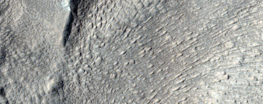Fan-Shaped Feature in Ismenius Lacus