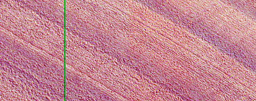 Exposure of North Polar Layered Deposits