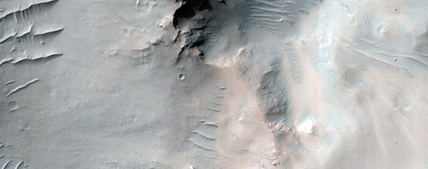 Survey for Frost in Pristine Crater