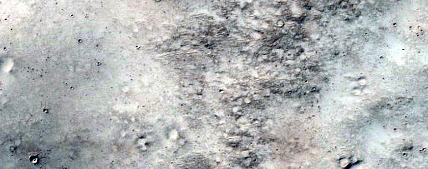 Impact Ejecta within Crater