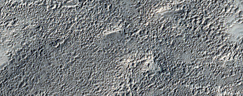Meander in Channel Southwest of Mamers Valles