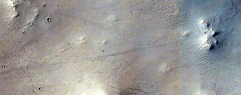 Terrain East of Tikhonravov Crater