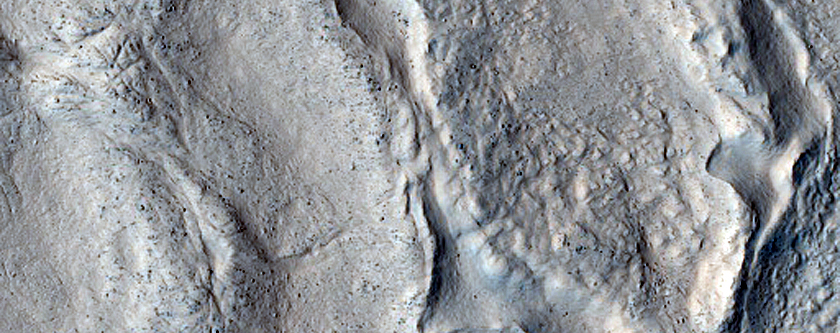 Terrain Features around Crater in Arabia Terra
