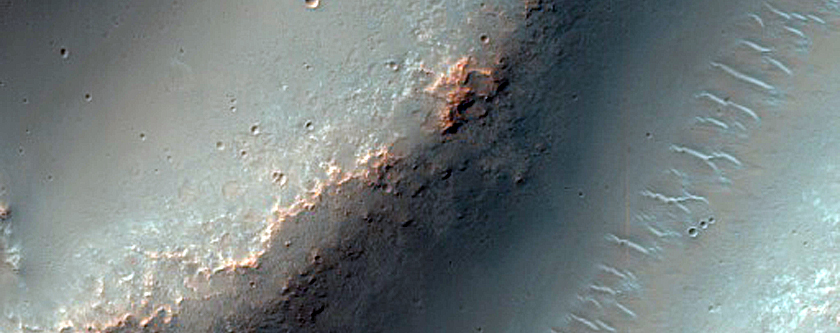Valleys near Huygens Crater