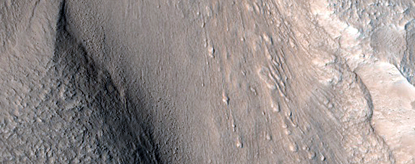 Flow Entering Fretted Terrain Valley