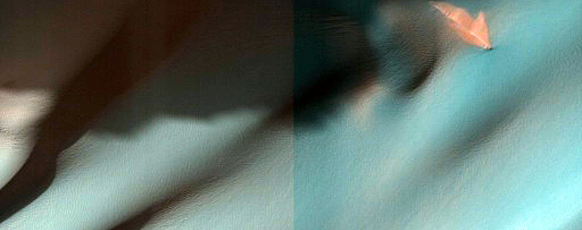 Steep Sandy Slopes in Coprates Chasma