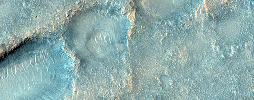 Partially Roofed Channel in Syrtis Major Planum