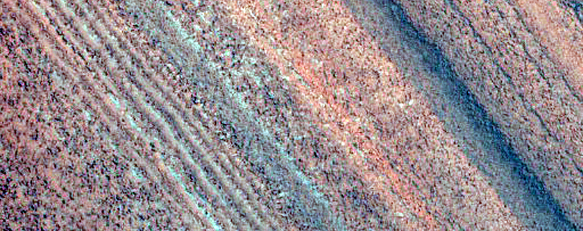 North Polar Layered Deposits Structural Geology in Icy Layers