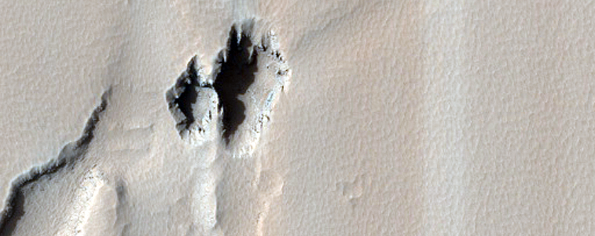 Possible Skylight in Elysium Planitia