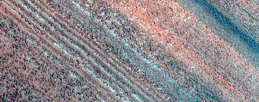 North Polar Layered Deposits Structural Geology in Icy Layers