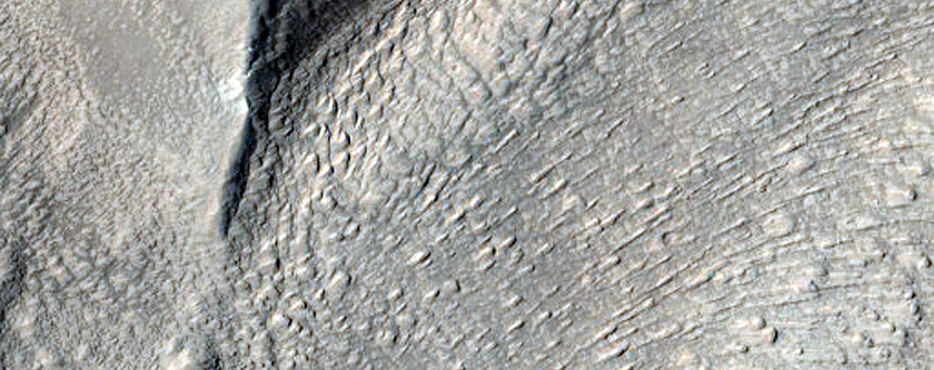 Fan-Shaped Feature in Ismenius Lacus
