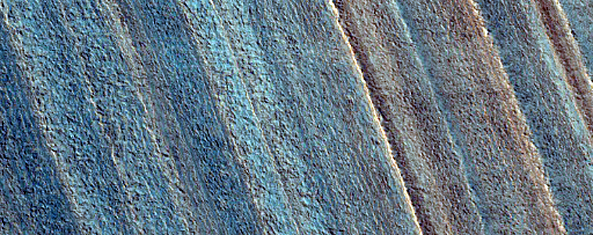 Exposure of North Polar Layered Deposits