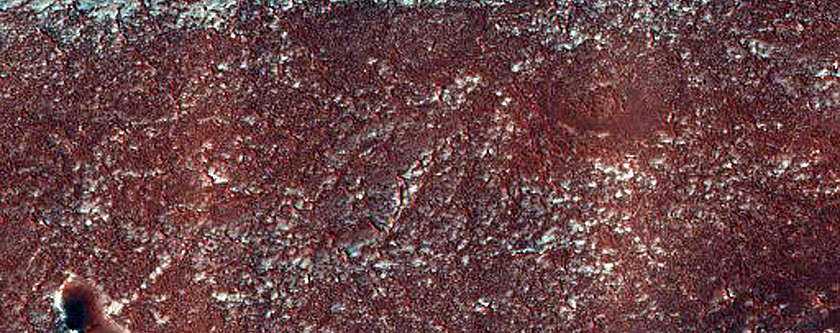 North Polar Dunes near Dune-Free Patch