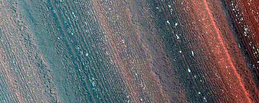 Exposure of North Polar Layered Deposits