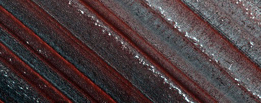 Exposure of North Polar Layered Deposits