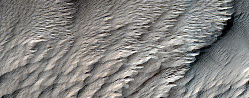 Alluvial Fan in Breached Pedestal Crater