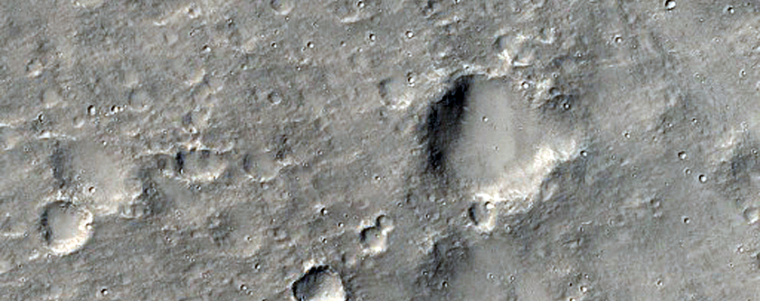 Landforms in Nepenthes Planum