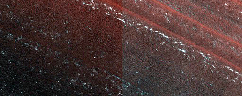 Exposure of North Polar Layered Deposits