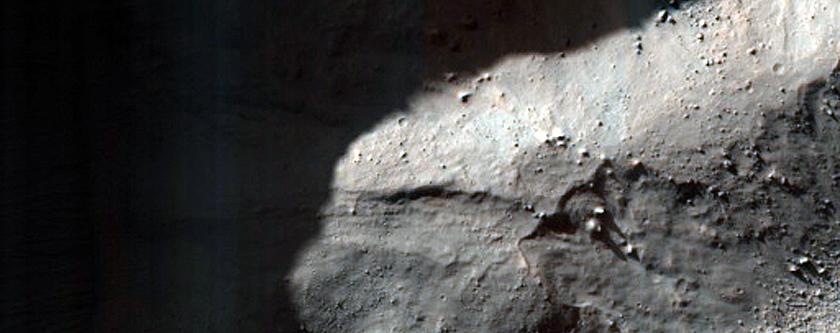 Frost Survey in Small Fresh Crater in Terra Cimmeria