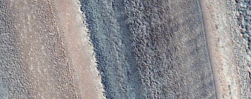 Exposure of North Polar Layered Deposits
