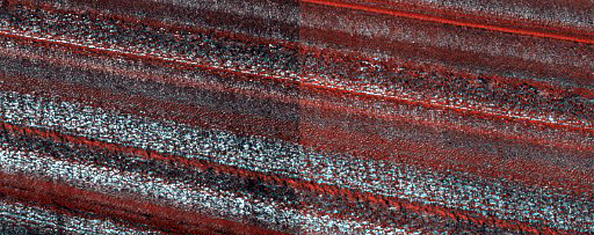 Exposure of North Polar Layered Deposits