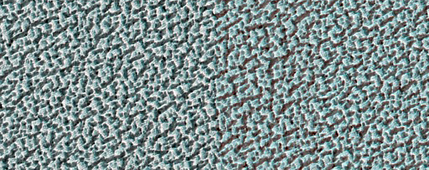 Small Crater Cluster on North Polar Layered Deposits