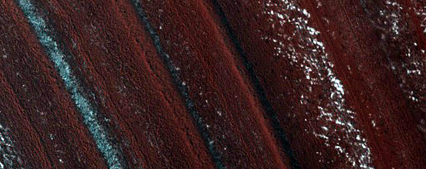 Exposure of North Polar Layered Deposits
