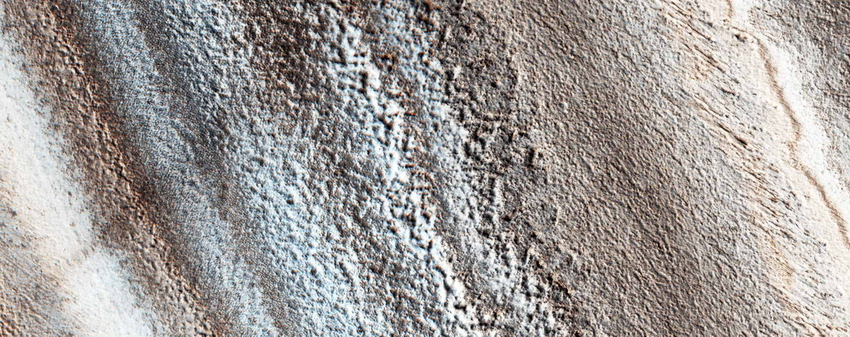 A Slash across Layered Deposits