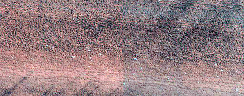 Exposure of North Polar Layered Deposits