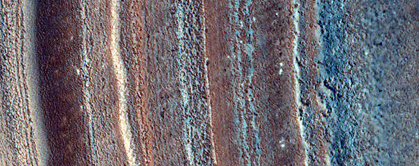 Exposure of North Polar Layered Deposits