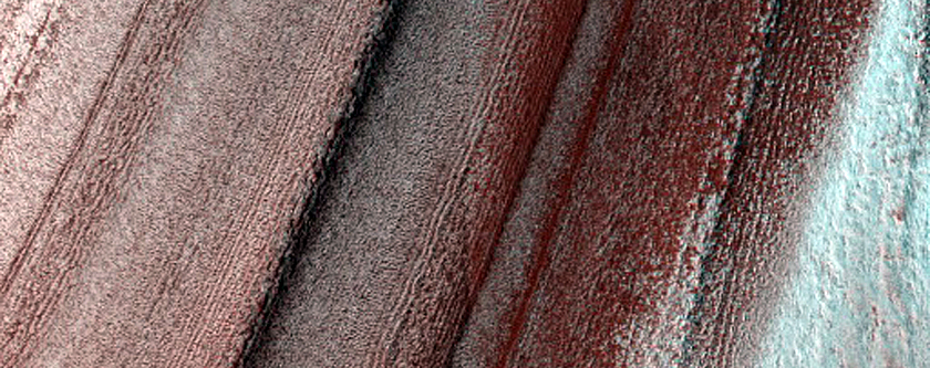 Exposure of North Polar Layered Deposits