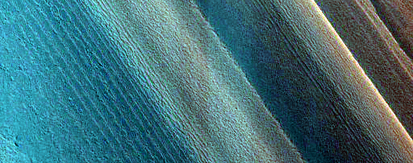 Exposure of North Polar Layered Deposits