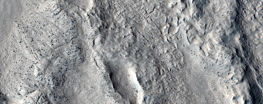 Terrain Features around Crater in Arabia Terra