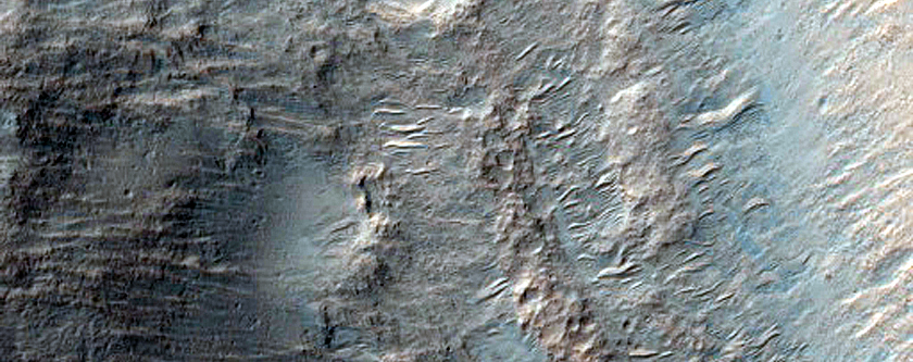 Channel within Valley in Libya Montes