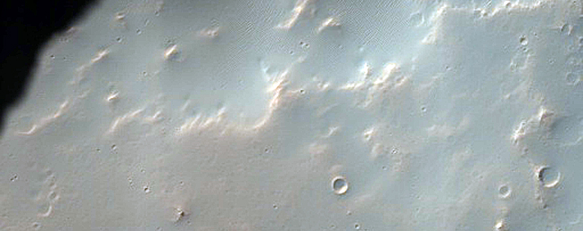 Frost Survey in Steep Crater near Scarp