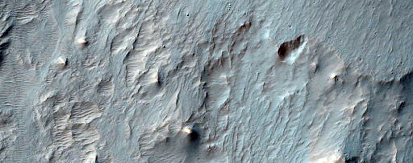 Deposits in Ganges Chasma