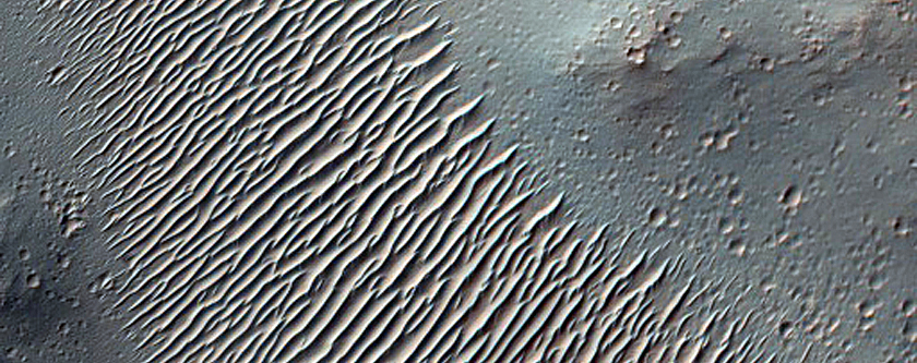 Valleys in Parana Valles